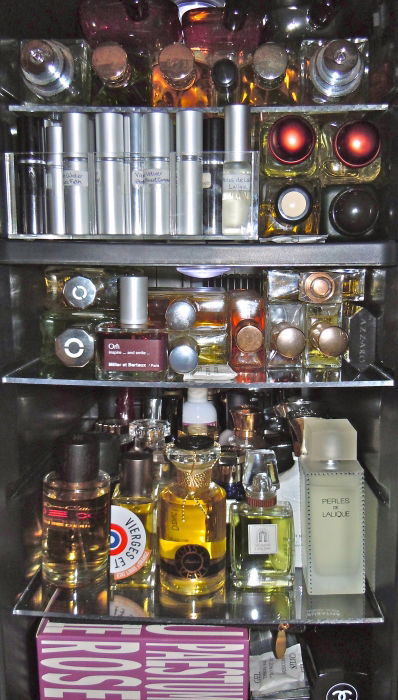 Weinkühlschrank umfunktioniert als Parfumkühler