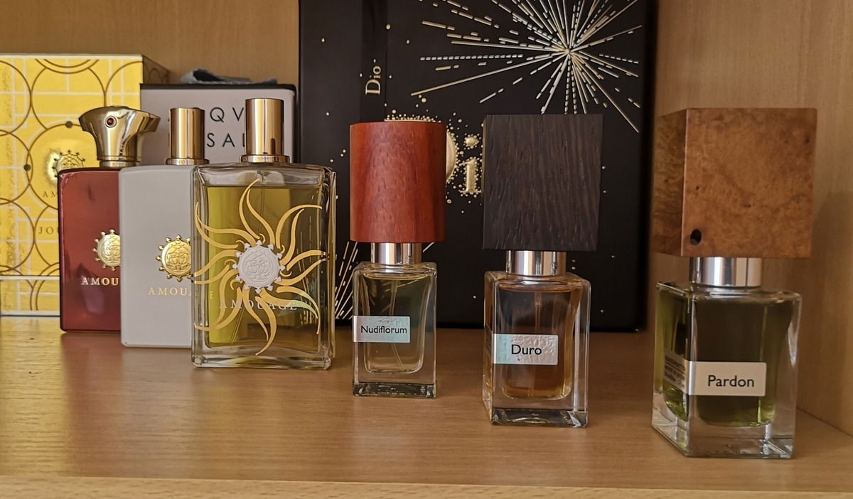 Nasomatto Duro, Pardon, Nudiflorum...Amouage Sunshine, Honour, Journey