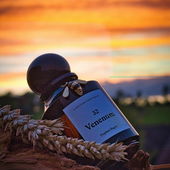 Die Sonne geht unter über dem Erzgebirge, leider diesmal ein Fehler beim Hochladen, grüne Striche gibt es auch bei uns nicht am Himmel - vielen Dank für eure lieben Kommentare! (von DrHildegard)