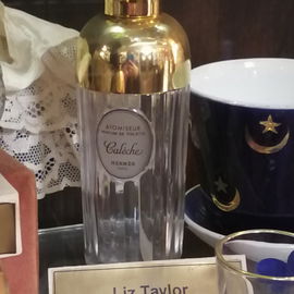 Das ist ein Original Flakon von Liz Taylor, ausgestellt im Marchfelderhof