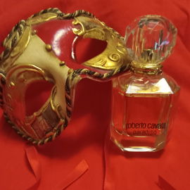 With Venetian mask