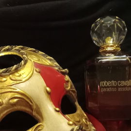 With Venetian mask