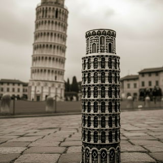 Der gerade und der schiefe Turm von Pisa 😄