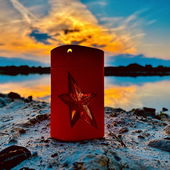 Stern im Orangenlicht 🌟 (von Theris)