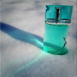 In a cold wintertime evening, a warm ice man soul lightens the grey snow...